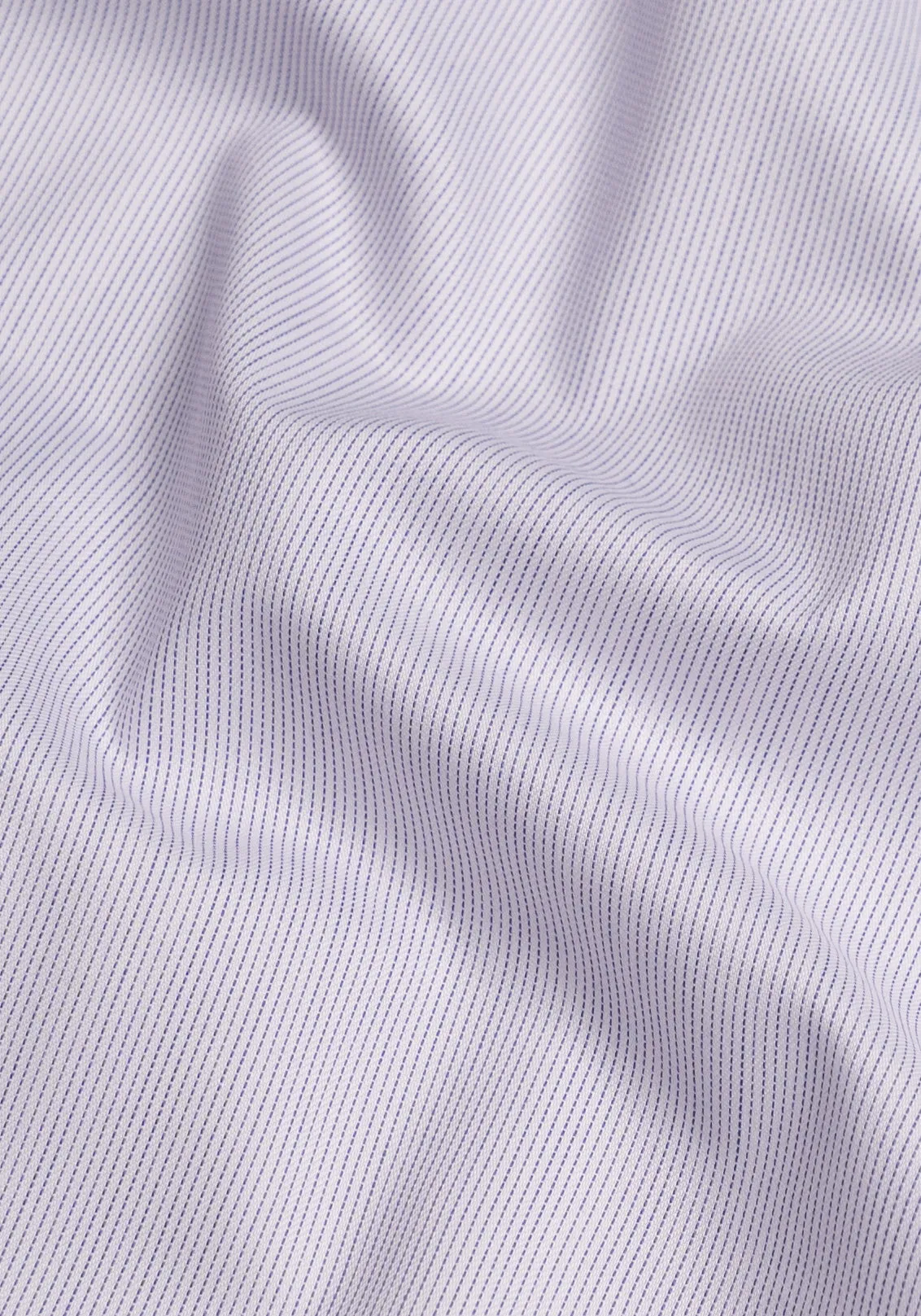 Soft Lilac Pinstripes Pima Cotton - Wrinkle Resistant Unused Sample sold by Brisk Shirts product image thumbnail 2