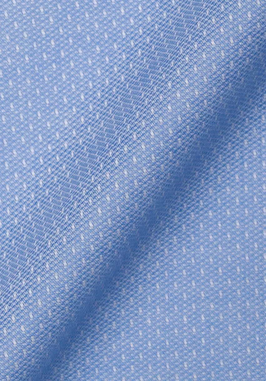 Fine Sky Blue Dobby Unused Sample sold by Brisk Shirts