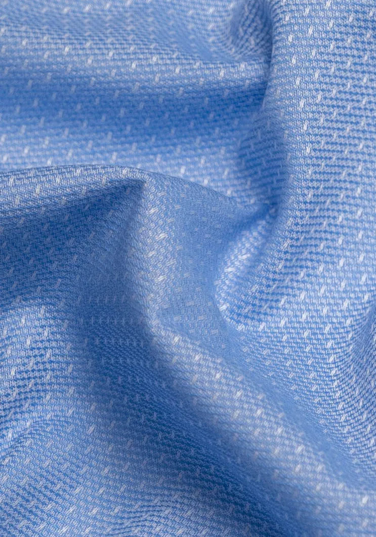 Fine Sky Blue Dobby Unused Sample sold by Brisk Shirts product image thumbnail 4