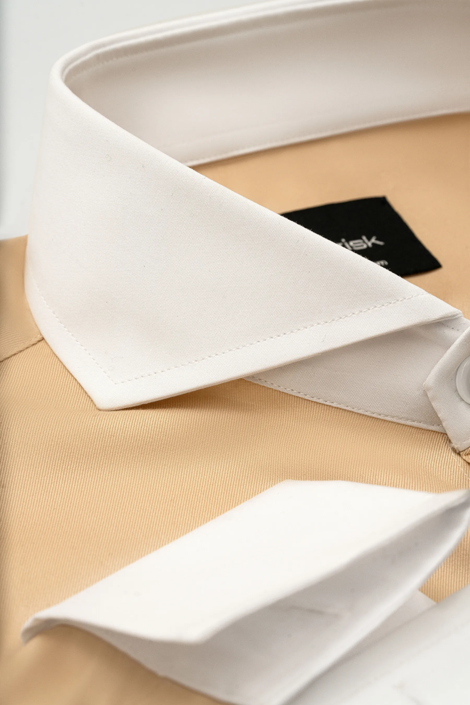 Beige Twill Wrinkle-Free Shirt sold by Brisk Shirts product image thumbnail 2