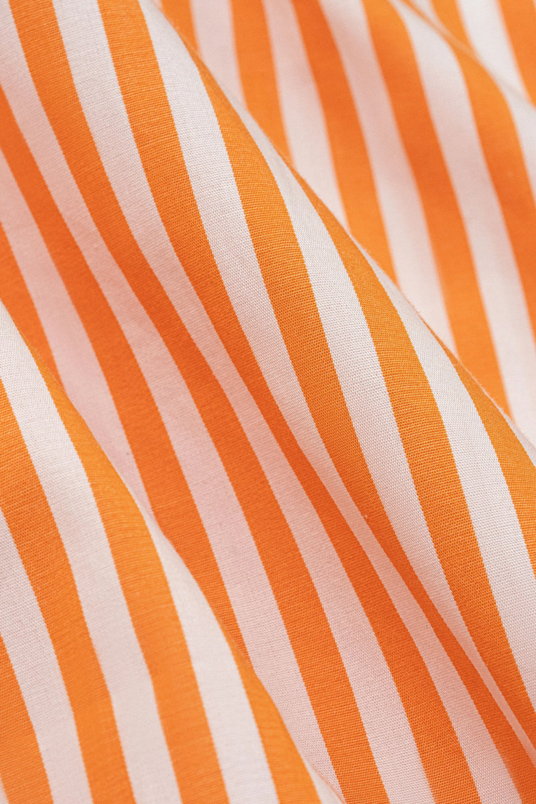 Tangerine Bengal Striped Pima Cotton - Wrinkle Resistant sold by Brisk Shirts product image thumbnail 2