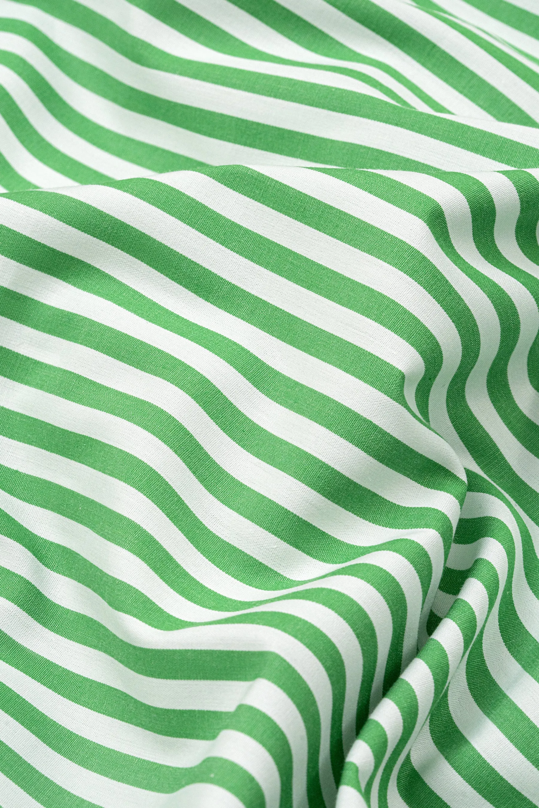 Green Bengal Striped Pima Cotton - Wrinkle Resistant sold by Brisk Shirts product image thumbnail 2