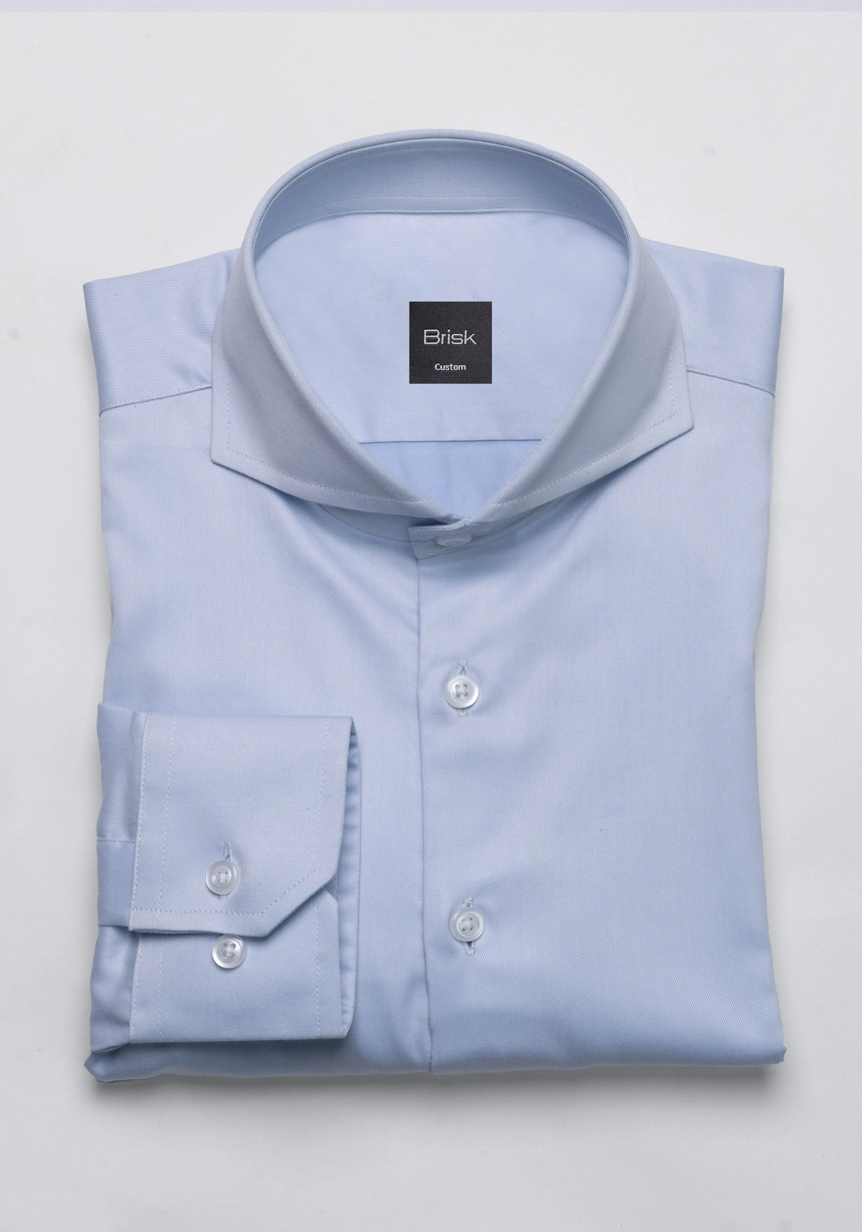 Sky Blue Twill Wrinkle-Free Shirt sold by Brisk Shirts