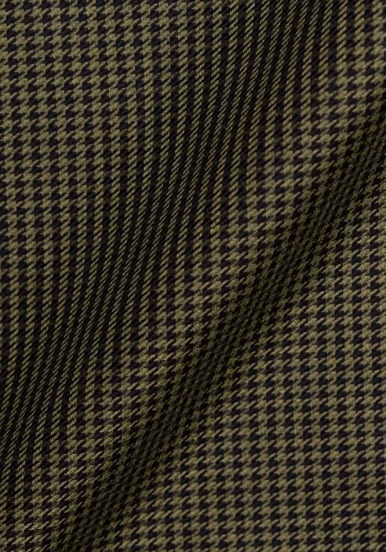 Egyptian Green Houndstooth - Wrinkle Resistant sold by Brisk Shirts