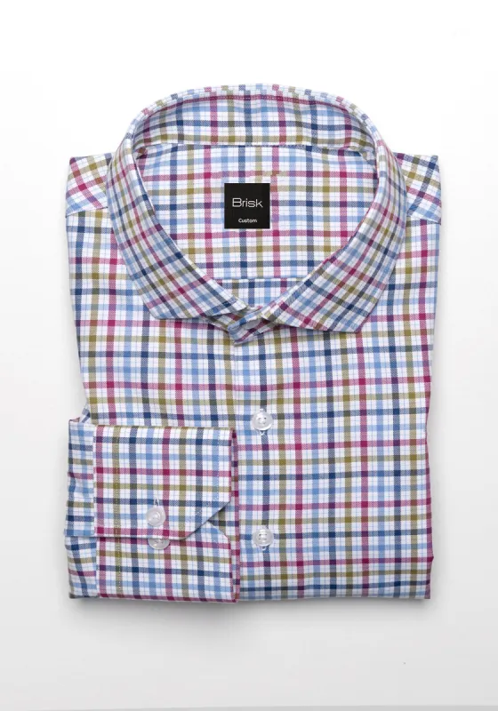 Multi Color Gingham Performance Stretch Shirt - Wrinkle Resistant sold by Brisk Shirts