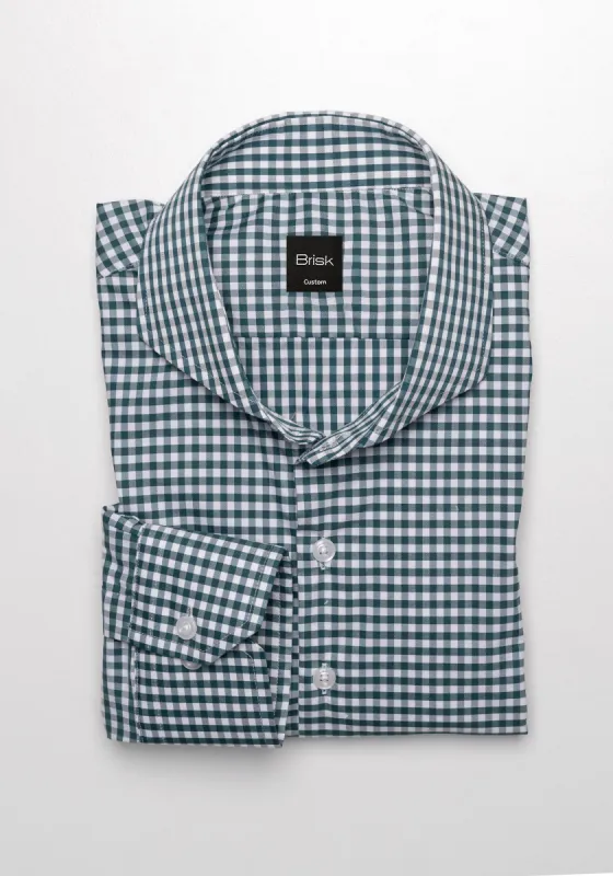 Green Performance Stretch Shirt - Wrinkle Free sold by Brisk Shirts