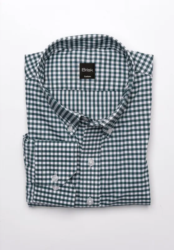 Green Performance Stretch Shirt Button Down - Wrinkle Free sold by Brisk Shirts