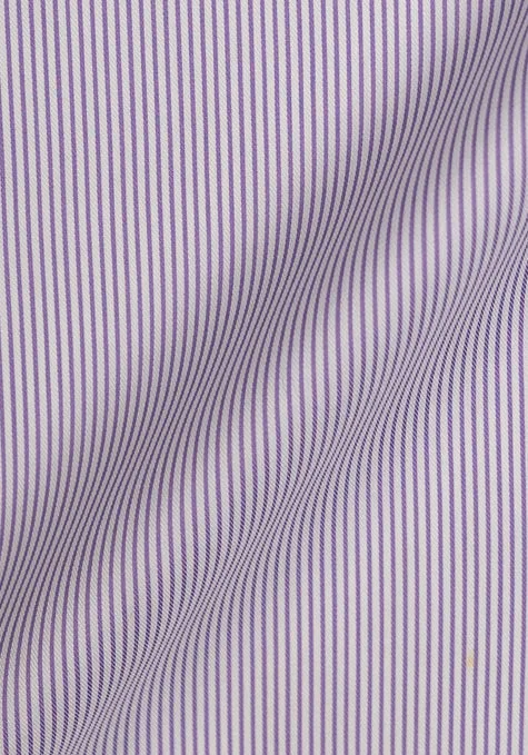 Italian Purple Pencil Tencel Stripes - Wrinkle Resistant sold by Brisk Shirts