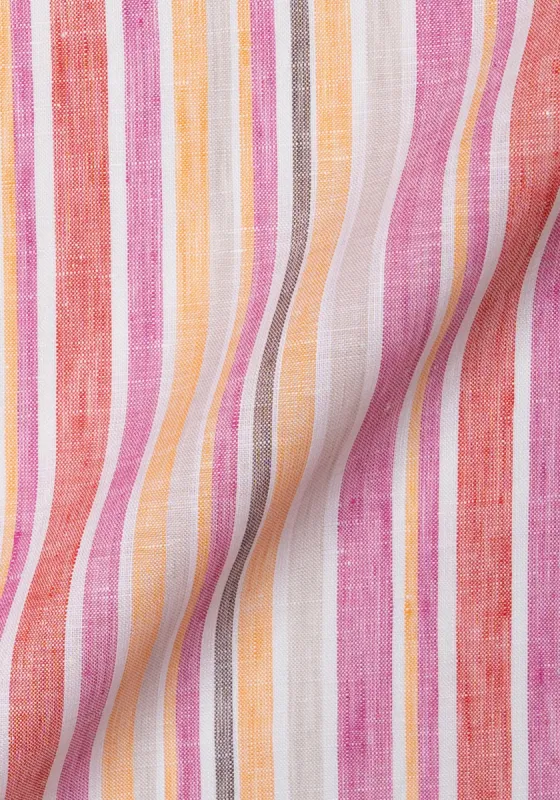 Multi Stripes Italian Linen sold by Brisk Shirts