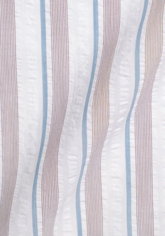 Multi Seersucker Stripes sold by Brisk Shirts