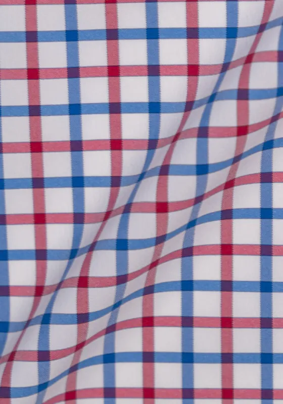 Red Blue Boxes Performance Stretch - Wrinkle Free sold by Brisk Shirts