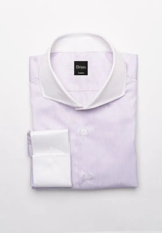Fine Purple Pinstripes Shirt - Wrinkle Resistant sold by Brisk Shirts