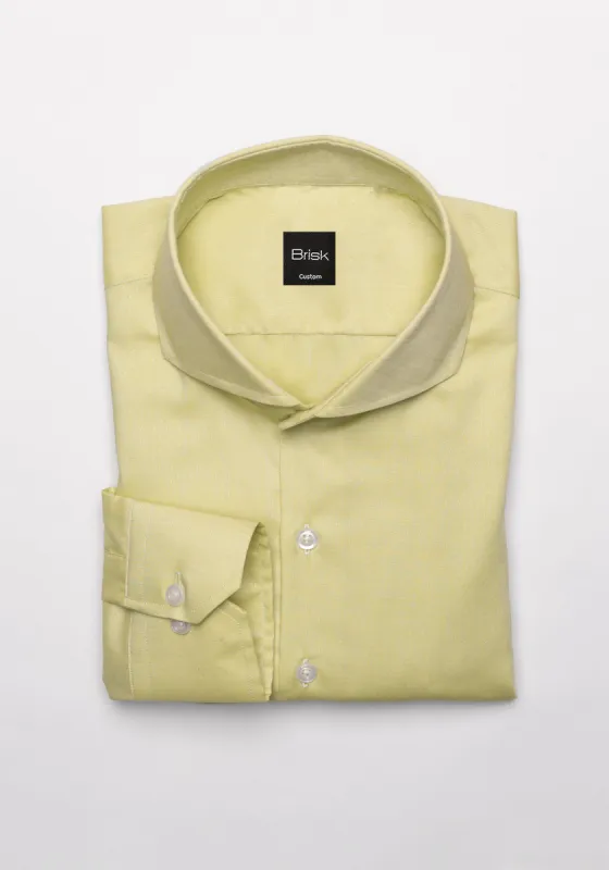 Lime Green Dobby Structured Shirt sold by Brisk Shirts