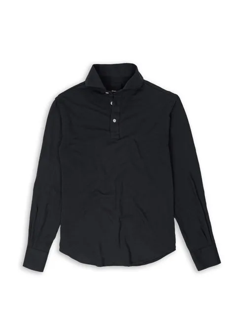 Black Feather Soft Piqué Full Sleeve Polo Shirt sold by Brisk Shirts product image thumbnail 5