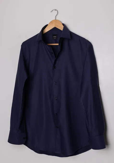 Navy Blue Egyptian Shirt sold by Brisk Shirts product image thumbnail 2