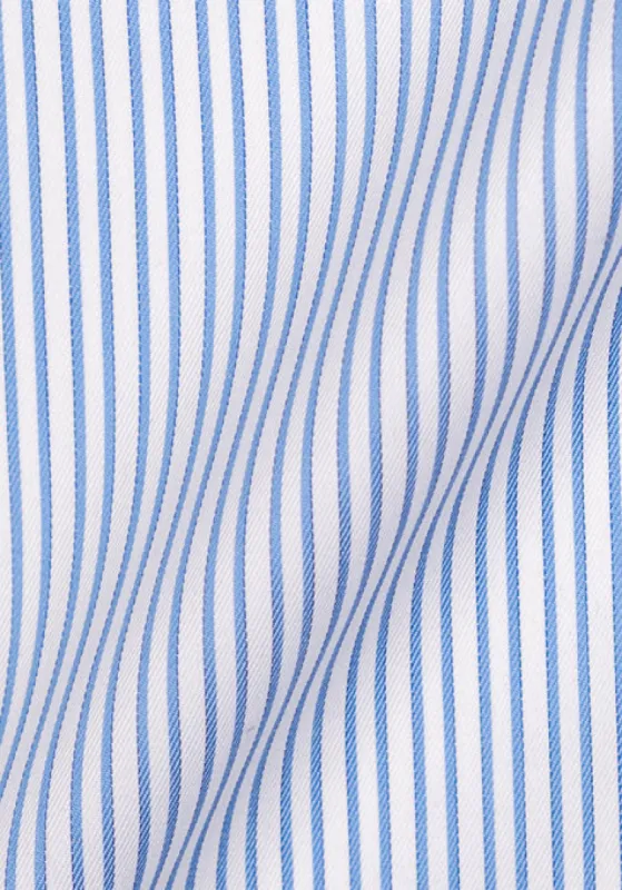 Italian Blue Twill Stripes sold by Brisk Shirts