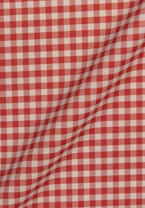Red Gingham Performance Stretch - Wrinkle Free sold by Brisk Shirts