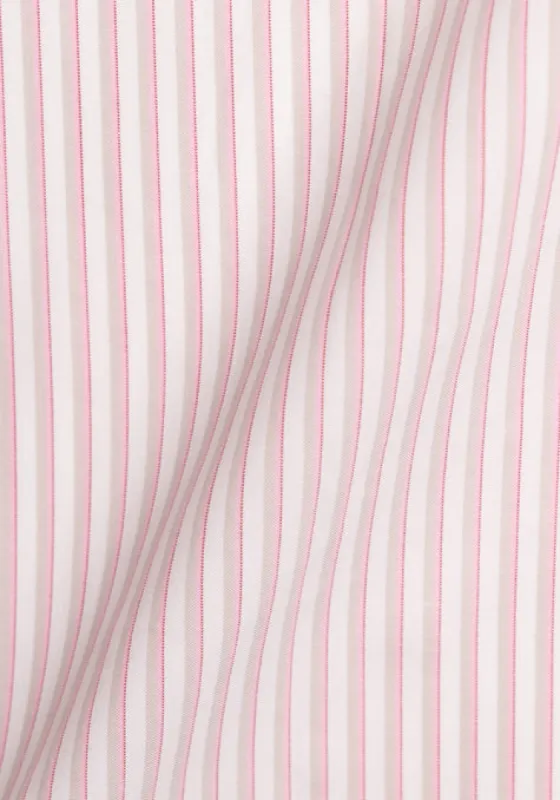 Pink Tan Stripes sold by Brisk Shirts