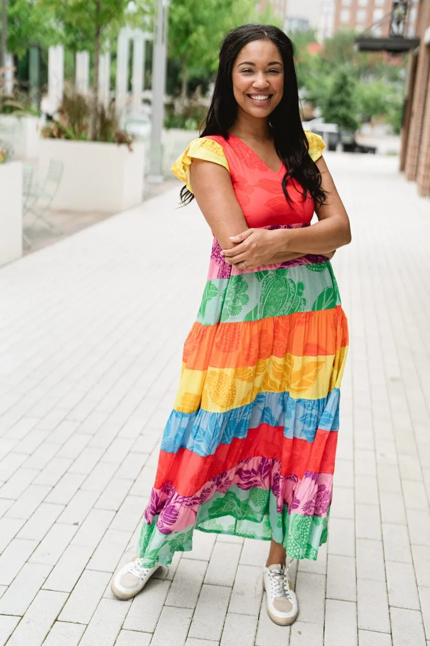 Jenny Maxi Dress | Rainbow - final sale - final sale sold by Briton Court product image thumbnail 3