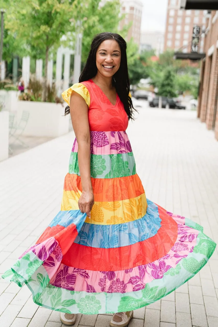 Jenny Maxi Dress | Rainbow - final sale - final sale sold by Briton Court