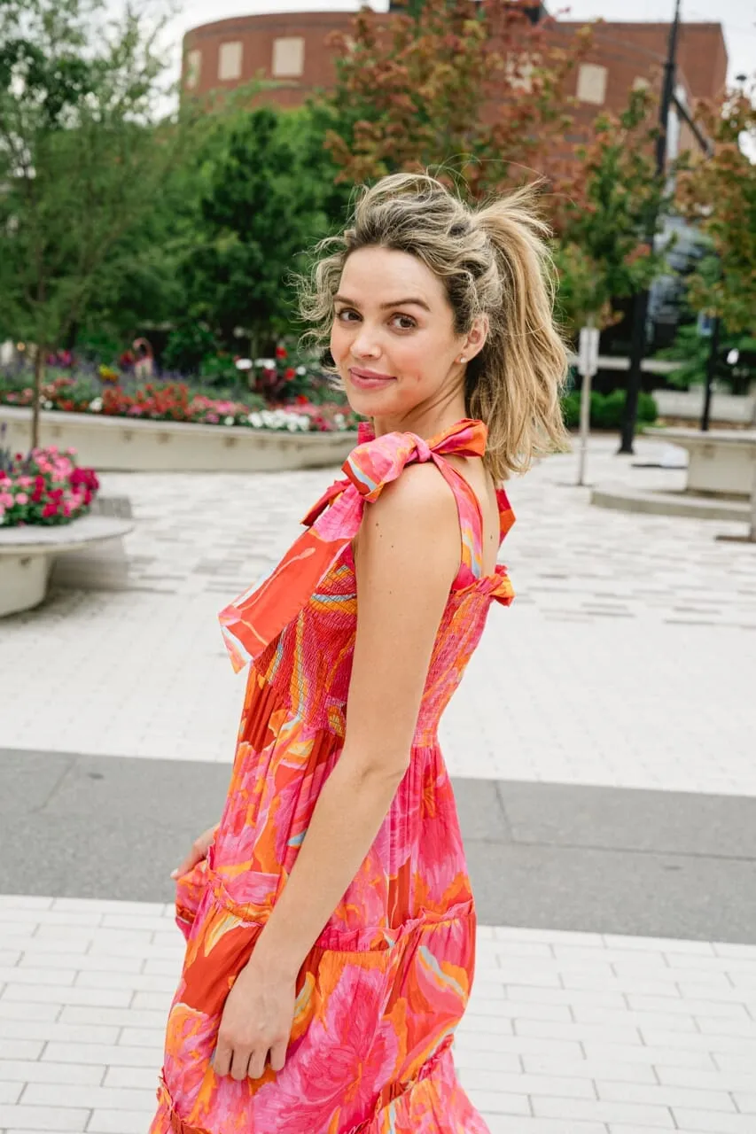 Audrey Midi Dress | Bright Floral - final sale sold by Briton Court product image thumbnail 3