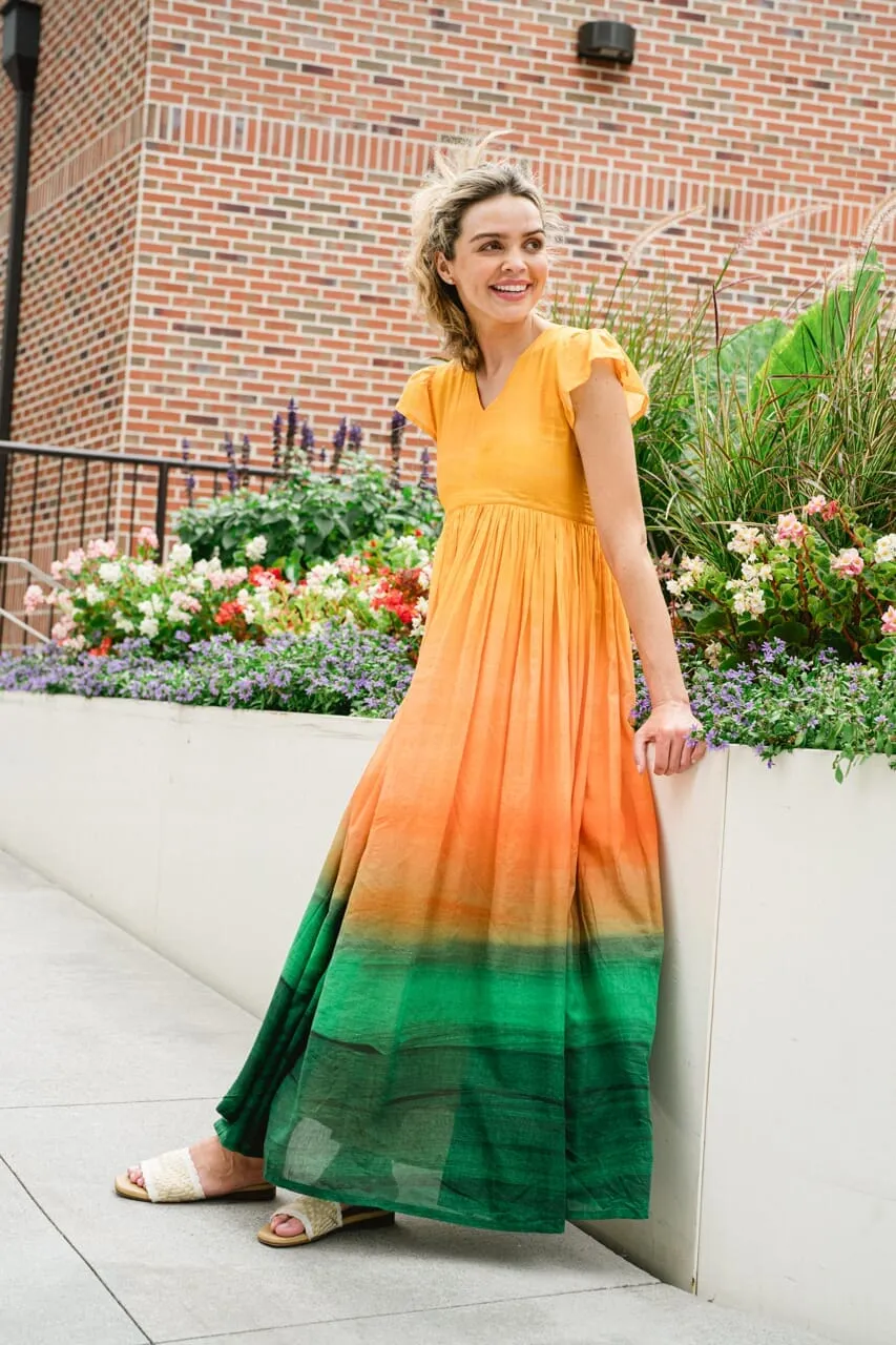 Jenny Maxi Dress | Ombre Sunrise sold by Briton Court