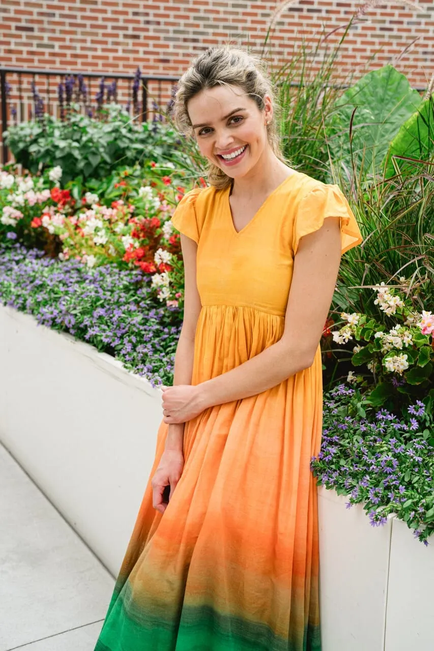 Jenny Maxi Dress | Ombre Sunrise sold by Briton Court product image thumbnail 4
