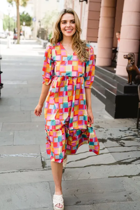 Leila Midi Dress sold by Briton Court