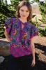 Ella Top - Dahlia Purple sold by Briton Court