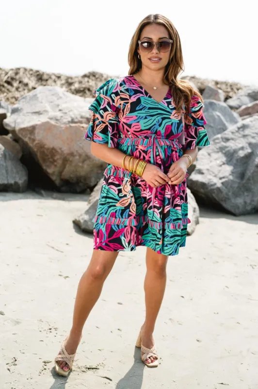 Reese Tie Waist Mini- Black sold by Briton Court