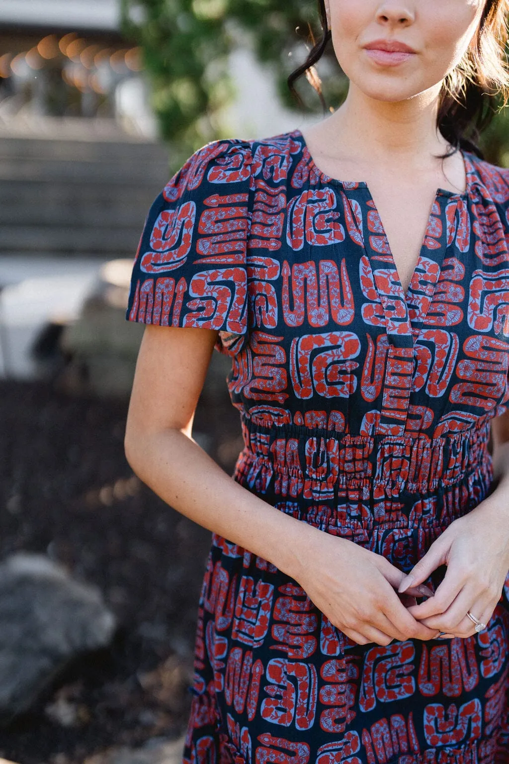 Willow Maxi Dress - Navy sold by Briton Court product image thumbnail 4