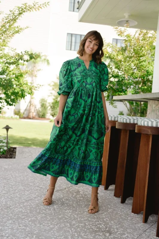 Jenny Emerald Maxi Dress sold by Briton Court