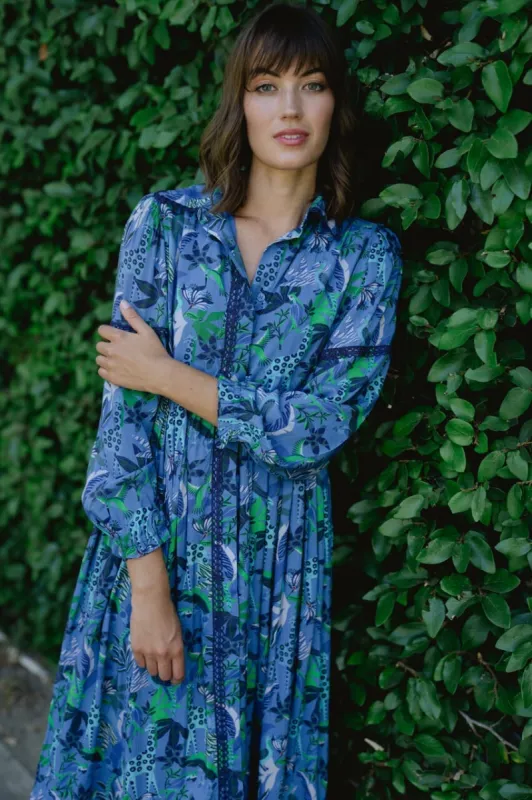 Alexi Maxi Dress- Blue Turq sold by Briton Court