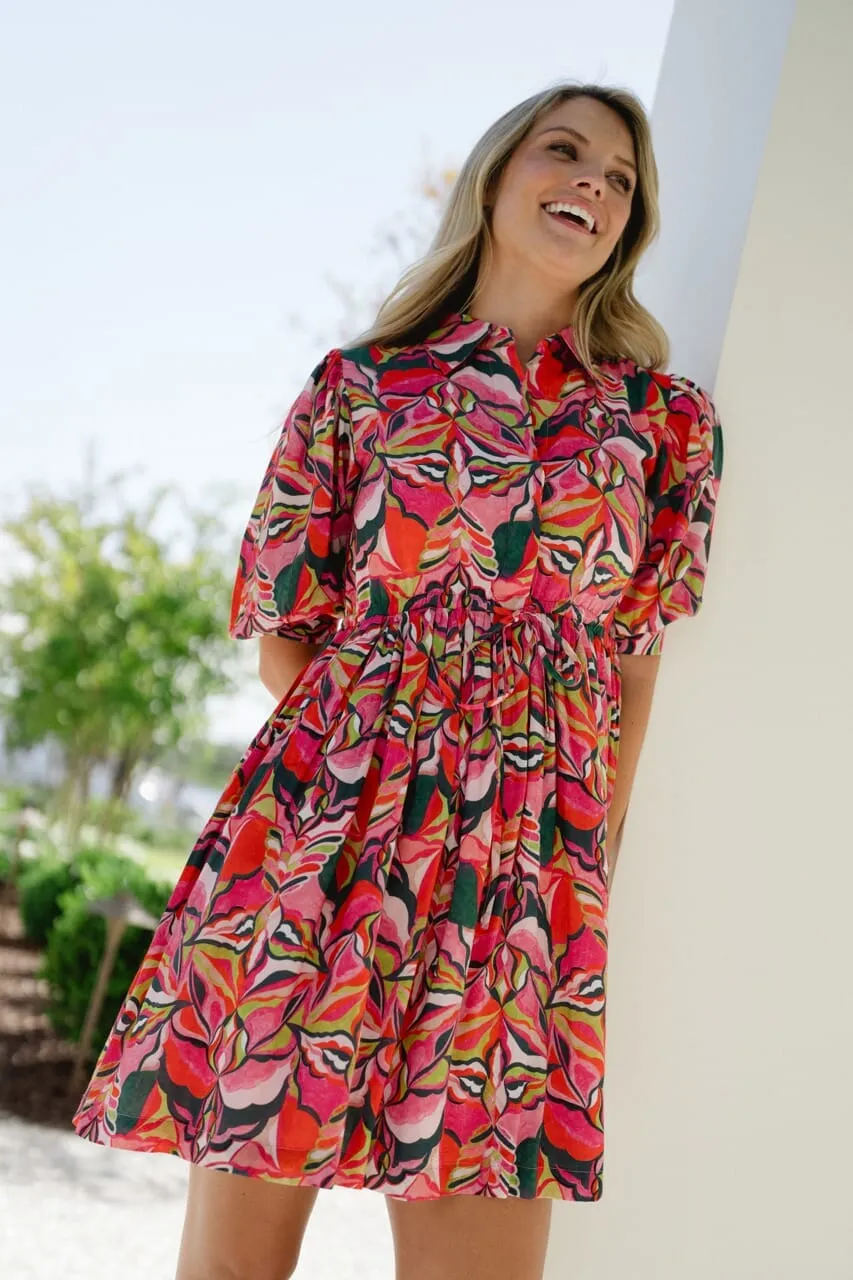 Eva Mini Cinched Waist Dress sold by Briton Court