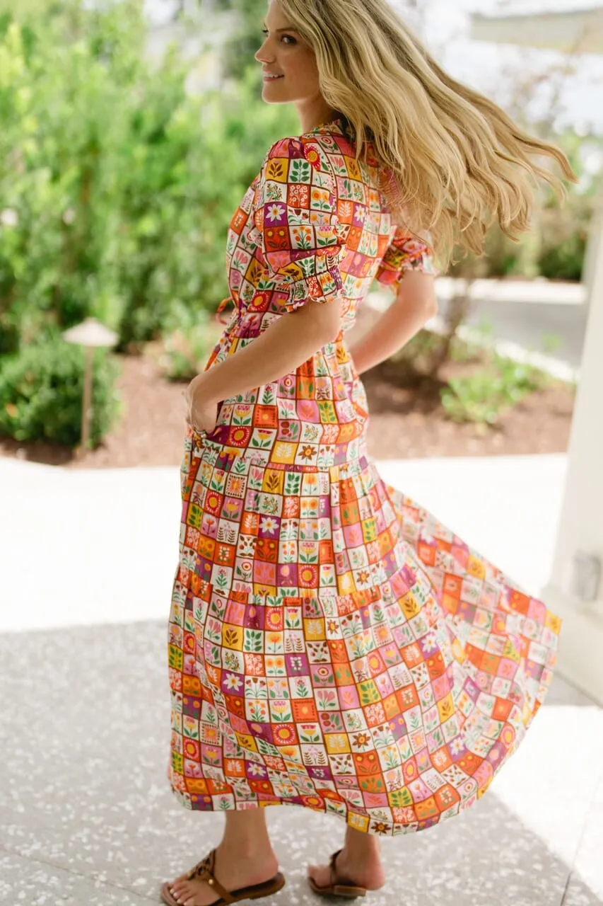 Kayley Midi Dress - Floral Motif sold by Briton Court product image thumbnail 3