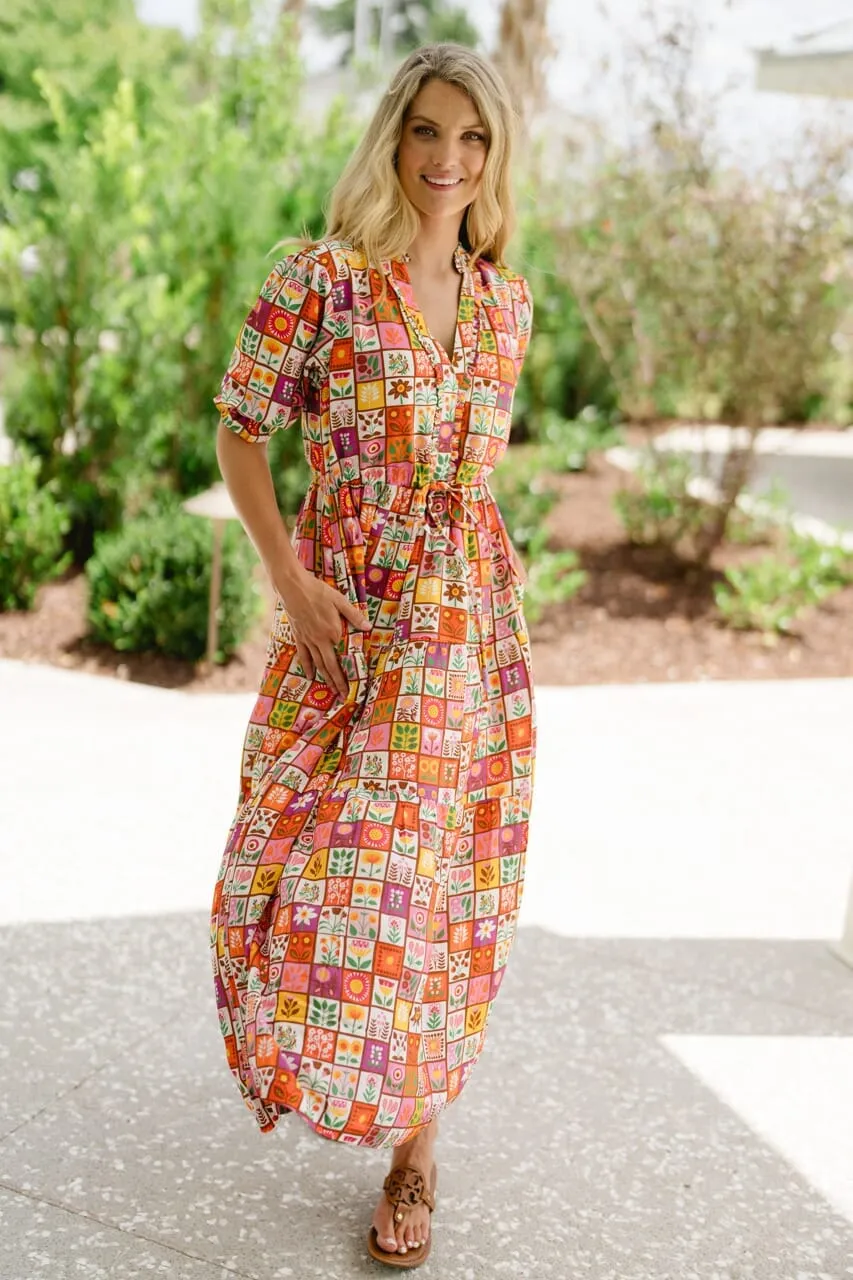 Kayley Midi Dress - Floral Motif sold by Briton Court product image thumbnail 2