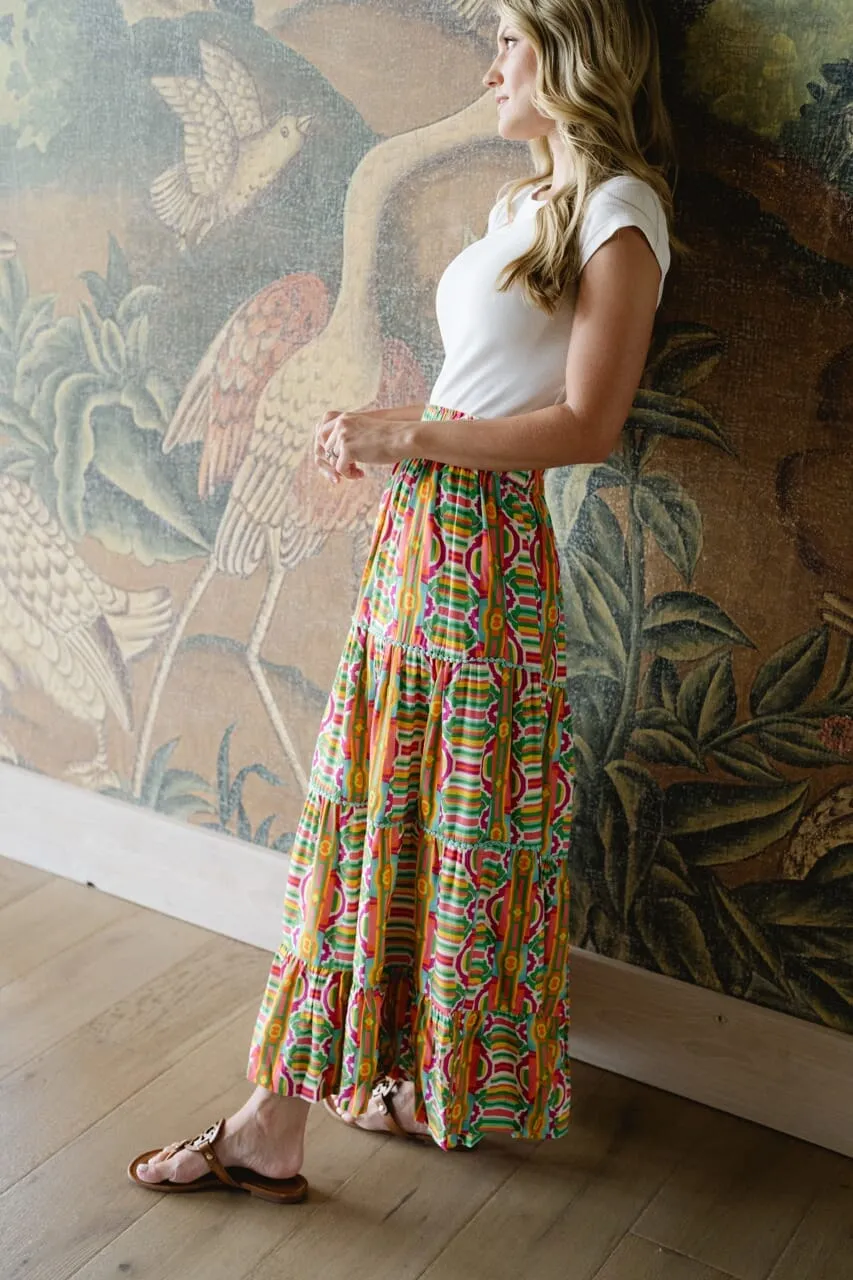 Savannah Maxi Skirt - Geo Print sold by Briton Court product image thumbnail 2