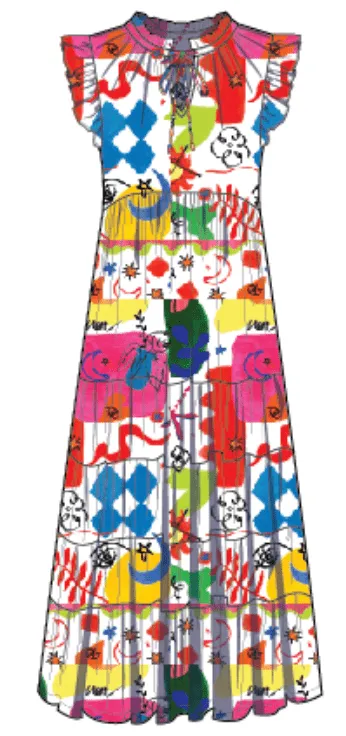 Josie Maxi Dress - Abstract sold by Briton Court product image thumbnail 2