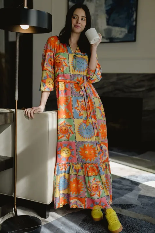 Lydia Long Sleeve Maxi Dress sold by Briton Court