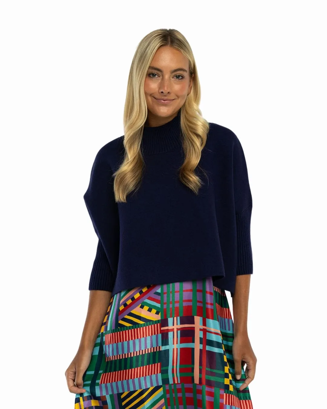 Sophia Sweater | Navy sold by Briton Court product image thumbnail 2