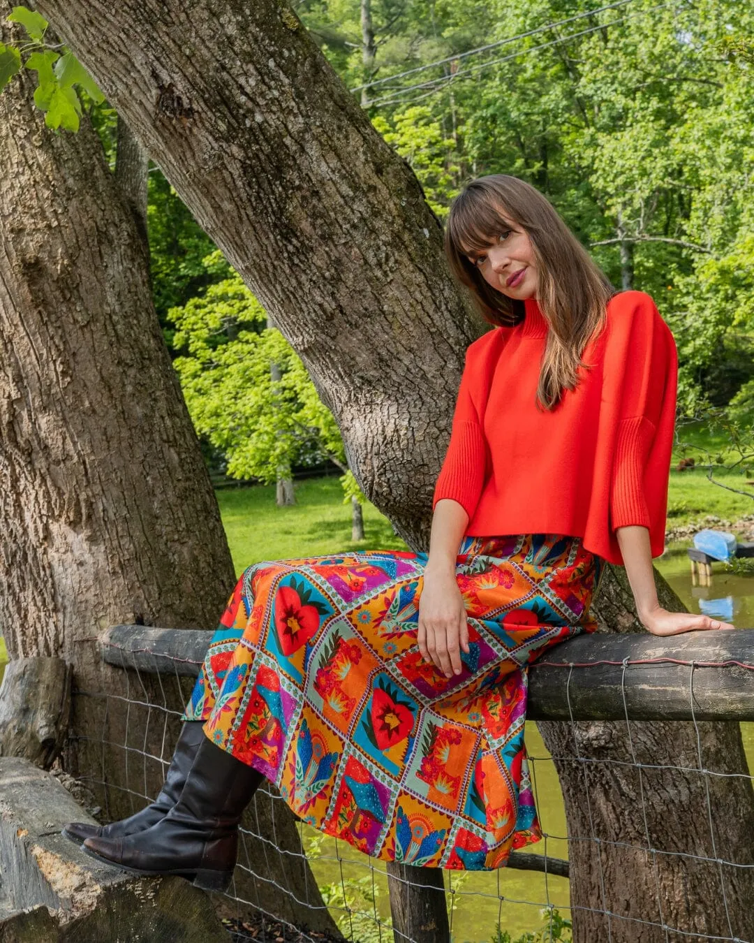 Sophia Sweater | Sugar Coral sold by Briton Court product image thumbnail 2