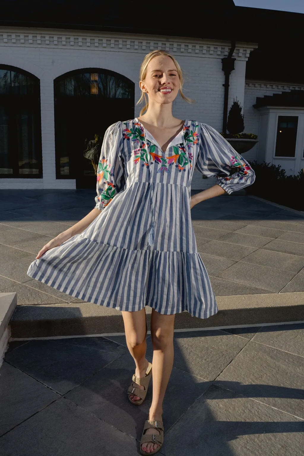 Paula Mini Dress | Striped sold by Briton Court product image thumbnail 2