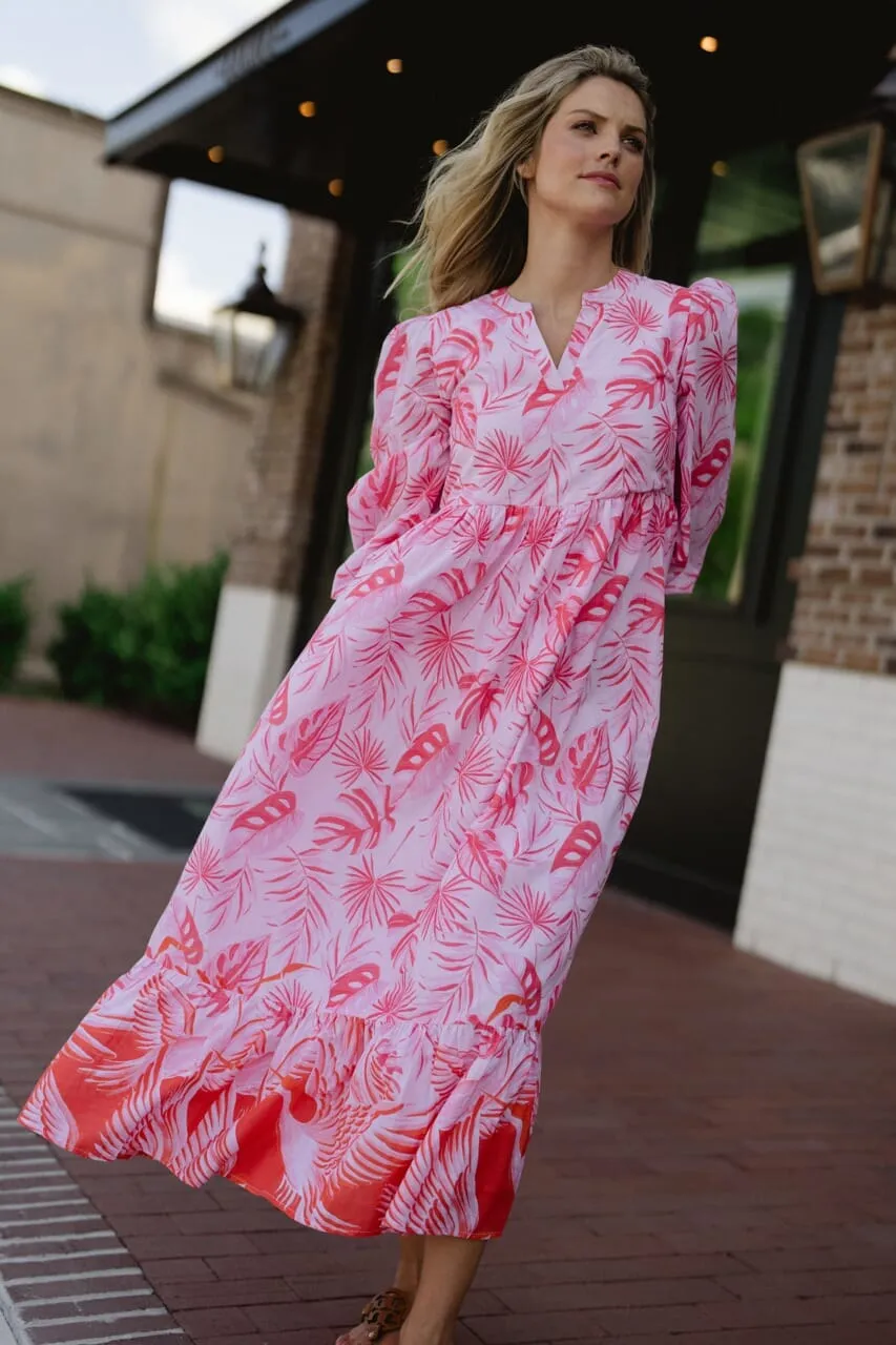 Long Sleeve Jenny Maxi Dress - Pink sold by Briton Court product image thumbnail 4