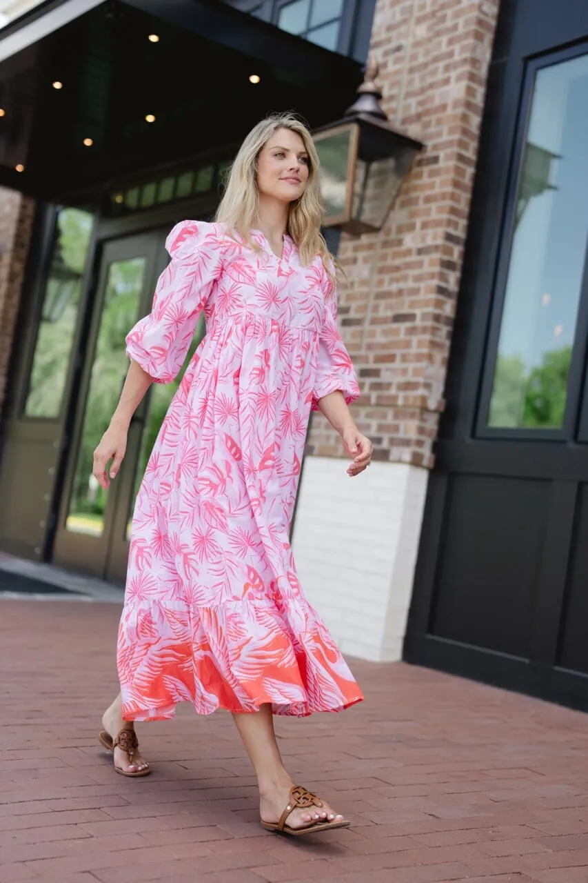 Long Sleeve Jenny Maxi Dress - Pink sold by Briton Court product image thumbnail 5