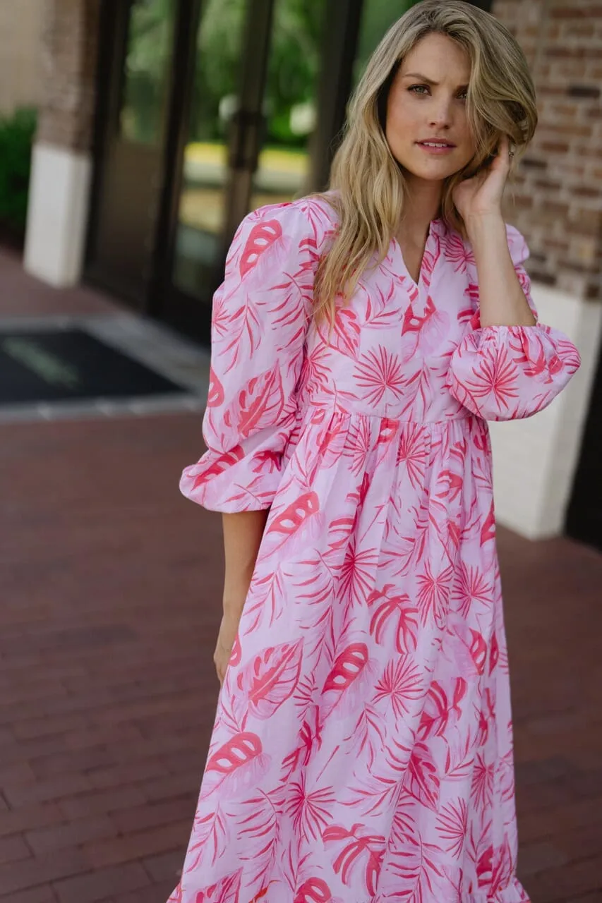 Long Sleeve Jenny Maxi Dress - Pink sold by Briton Court product image thumbnail 3