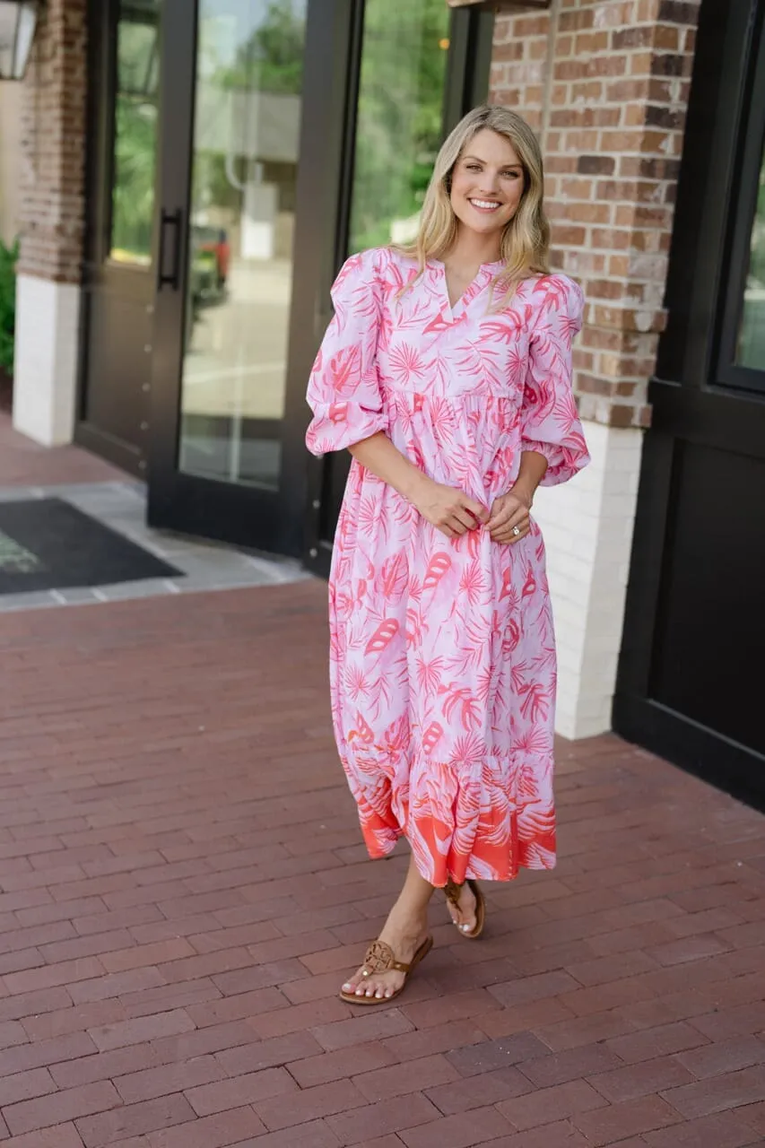 Long Sleeve Jenny Maxi Dress - Pink sold by Briton Court product image thumbnail 2