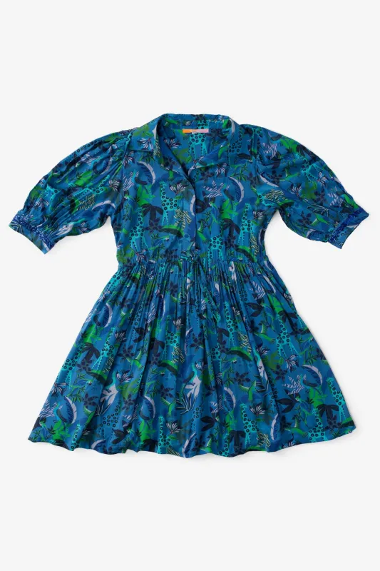 Eva Mini Dress -Blue - final sale sold by Briton Court