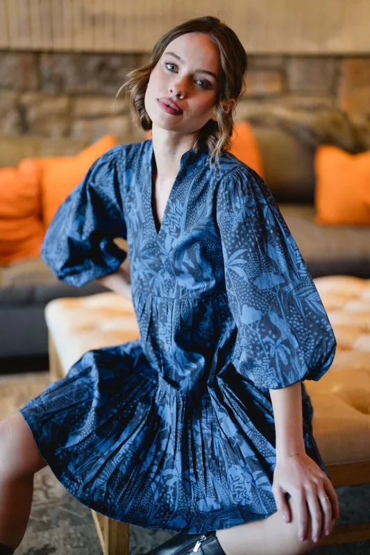 Hattie Dress- Dutch Blue - final sale sold by Briton Court