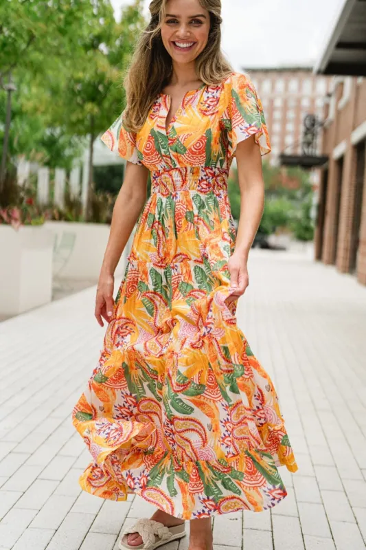 Willow Maxi Dress | Tropical Fruit sold by Briton Court