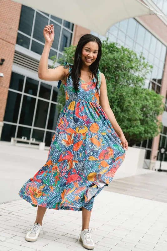 Annie Maxi Dress | Seashells sold by Briton Court